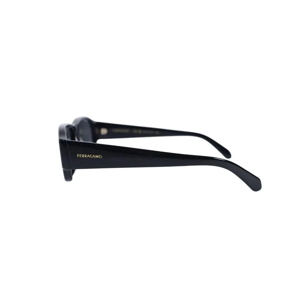 Salvatore Ferragamo Narrow Rectangle Mens Sunglasses - Black/Dark Grey - NWT